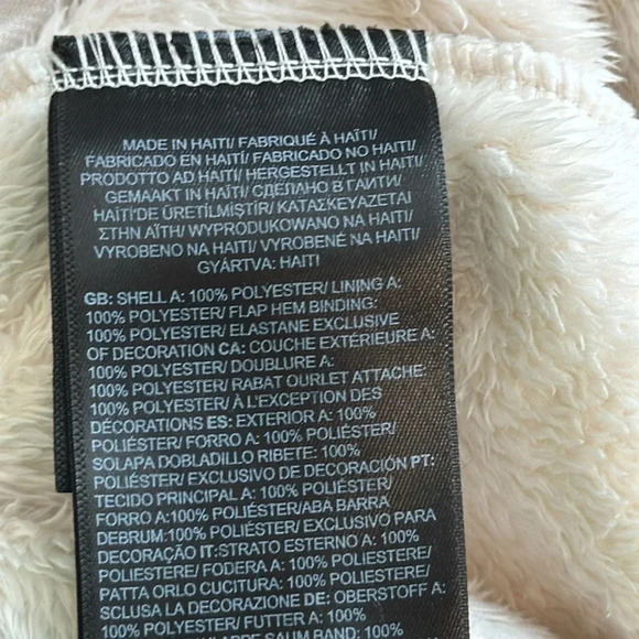 The North Face Osito 1/4 Zip Pullover - Women's Size XS White Dune (Ivory/Cream) - Picture 6 of 9